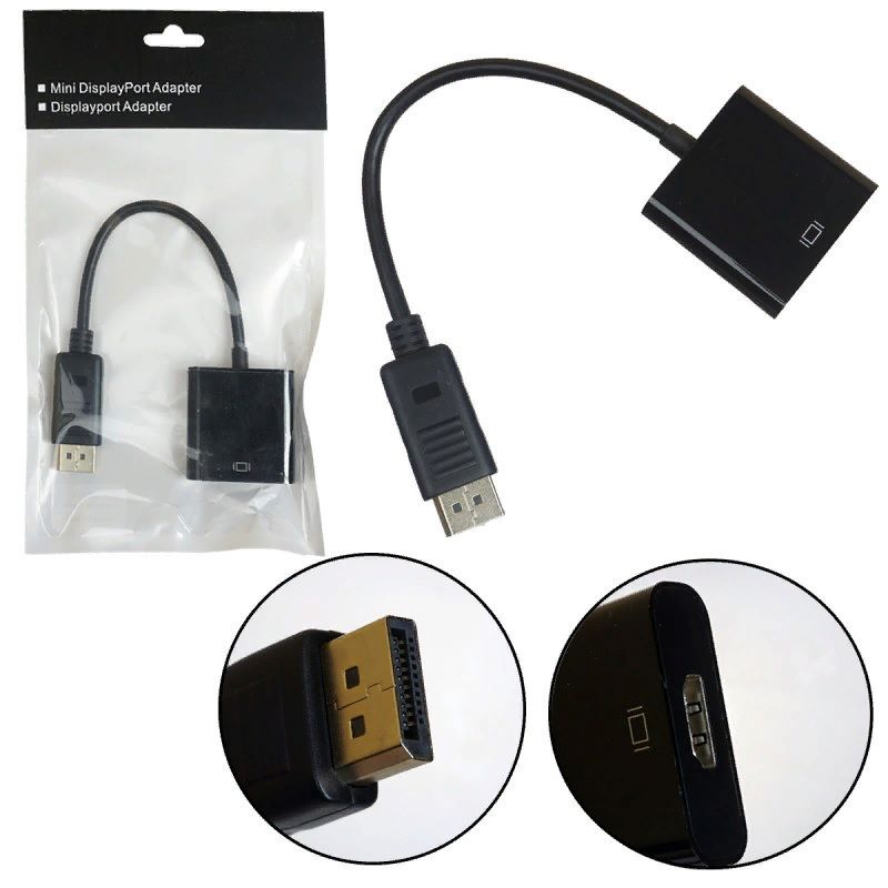 Кабель-переходник аудио-видео Premier H105 DisplayPort (m)/HDMI (f) 0.15м. черный (A3378)