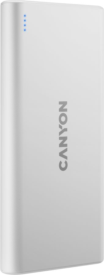 Мобильный аккумулятор Canyon PB-108 10000mAh 2.1A белый (CNE-CPB1008W)