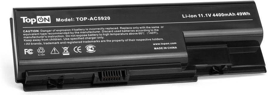 Батарея для ноутбука TopON TOP-AC5920 11.1V 4400mAh литиево-ионная