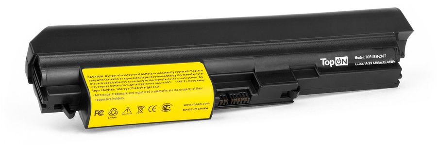 Батарея для ноутбука TopON TOP-IBM-Z60T 10.8V 4400mAh литиево-ионная
