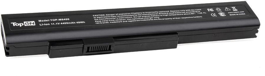 Батарея для ноутбука TopON TOP-M6400 11.1V 4400mAh литиево-ионная