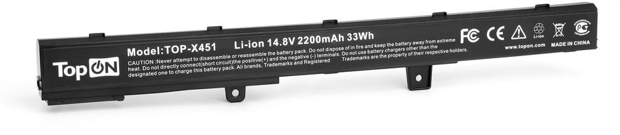 Батарея для ноутбука TopON TOP-X451 14.4V 2200mAh литиево-ионная