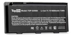 Батарея для ноутбука TopON TOP-GX660 11.1V 6600mAh литиево-ионная