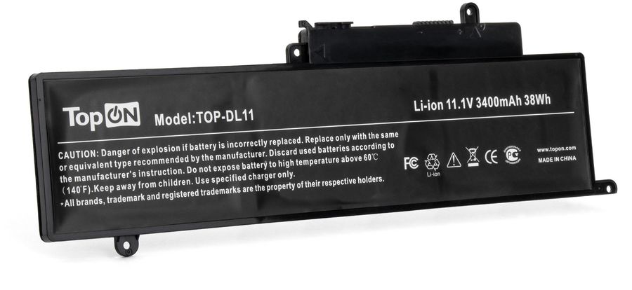 Батарея для ноутбука TopON TOP-DL11 11.1V 3400mAh литиево-полимерная