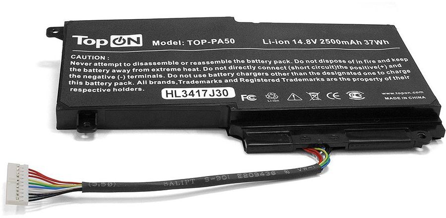Батарея для ноутбука TopON TOP-PA50 14.4V 2500mAh литиево-полимерная