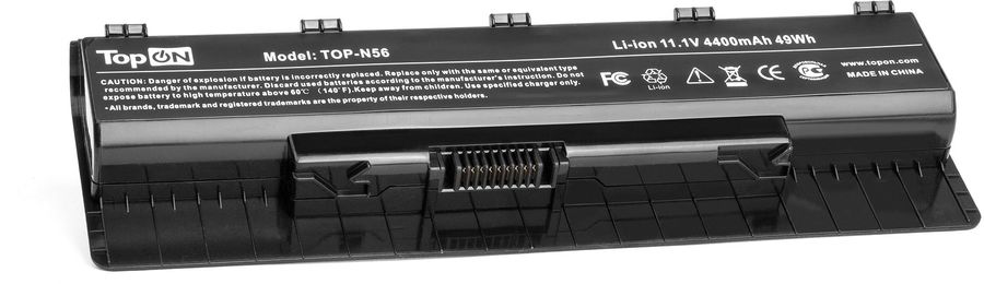 Батарея для ноутбука TopON TOP-N56 11.1V 4400mAh литиево-ионная