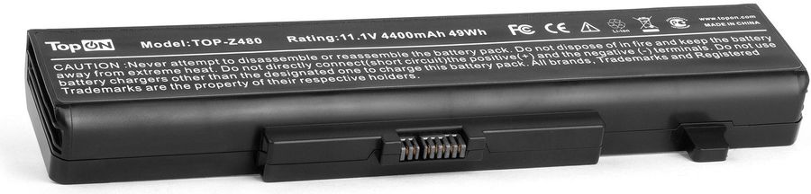 Батарея для ноутбука TopON TOP-Z480 11.1V 4400mAh литиево-ионная