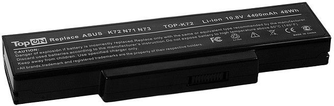 Батарея для ноутбука TopON TOP-K72 10.8V 4400mAh литиево-ионная