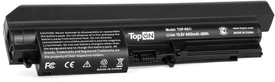 Батарея для ноутбука TopON TOP-R61i 10.8V 4400mAh литиево-ионная