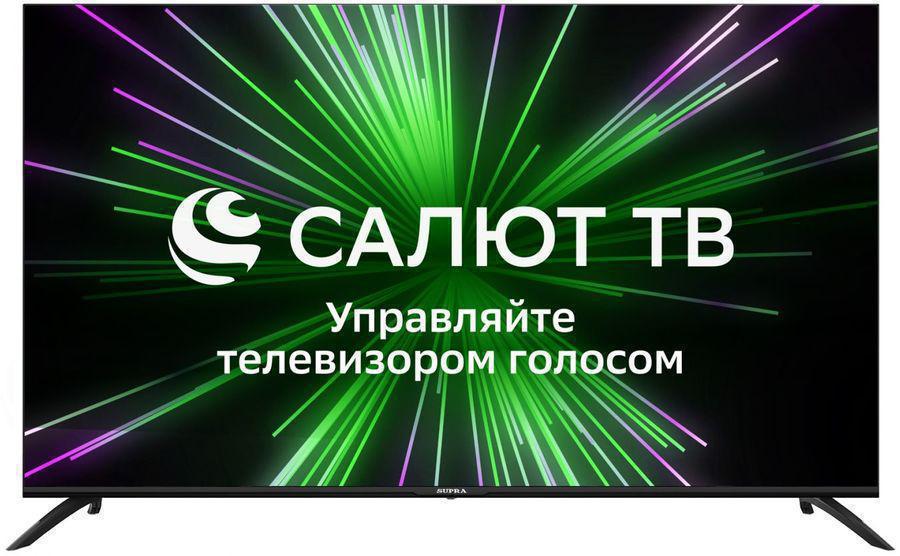 Телевизор LED Supra 55" STV-LC55ST0155Usb Салют ТВ черный Ultra HD 50Hz DVB-T DVB-T2 DVB-C USB WiFi Smart TV (RUS)