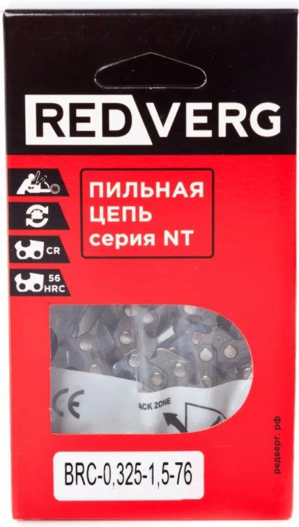 Цепь для цепных пил RedVerg 5025016 0.325" 76звеньев (BRC-0,325-1,5-76)
