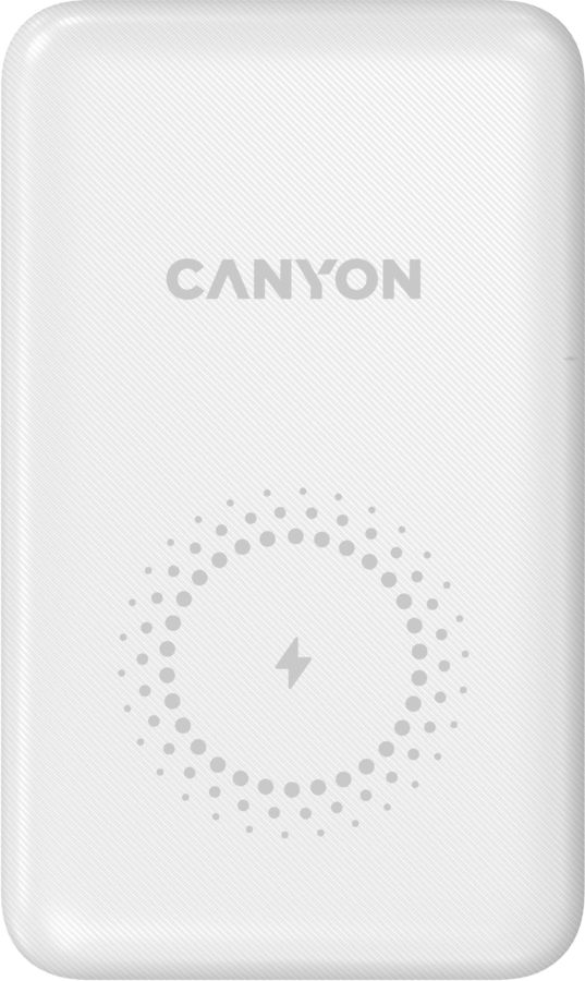 Мобильный аккумулятор Canyon PB-1001 10000mAh QC3.0/PD3.0 3A беспров.зар. белый (CNS-CPB1001W)