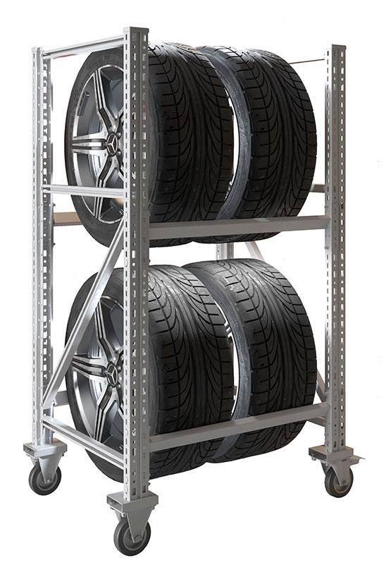 Стеллаж Практик MS Pro пол.:2 разборная 1350x781x606мм серебристый (S31399231258)