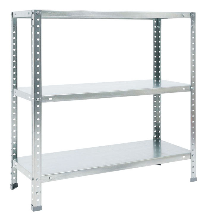 Стеллаж Практик ES 75KD пол.:3 разборная 750x750x300мм серебристый (S24099023358)