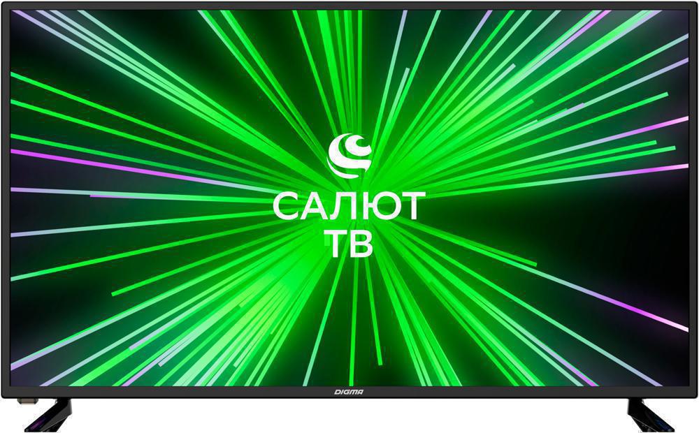 Телевизор LED Digma 40" DM-LED40SBB25 Салют ТВ черный FULL HD 60Hz DVB-T DVB-T2 DVB-C DVB-S DVB-S2 USB WiFi Smart TV (RUS)