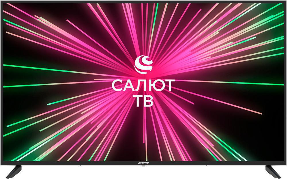 Телевизор LED Digma 55" DM-LED55UBB35 Салют ТВ черный 4K Ultra HD 60Hz DVB-T DVB-T2 DVB-C DVB-S DVB-S2 USB WiFi Smart TV (RUS)