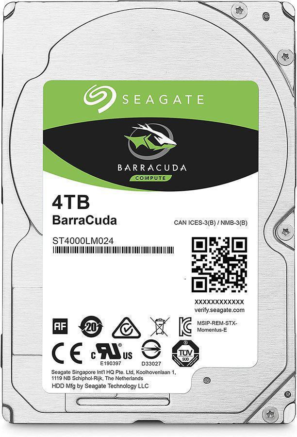 Жесткий диск Seagate SATA-III 4Tb ST4000LM024 Barracuda (5400rpm) 128Mb 2.5"