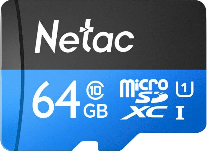 Флеш карта microSDXC 64GB Netac NT02P500STN-064G-S P500 w/o adapter