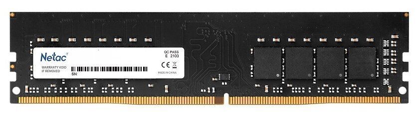 Память DDR4 4Gb 2666MHz Netac NTBSD4P26SP-04 Basic RTL PC4-21300 CL19 DIMM 288-pin 1.2В single rank