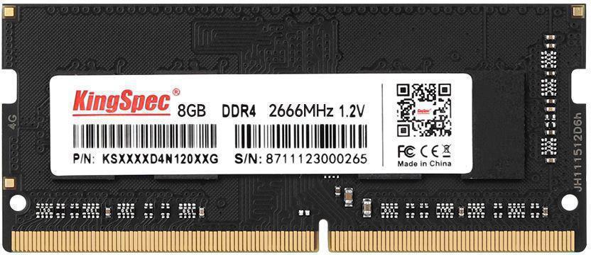 Память DDR4 8Gb 2666MHz Kingspec KS2666D4N12008G RTL PC4-21300 SO-DIMM 260-pin 1.2В