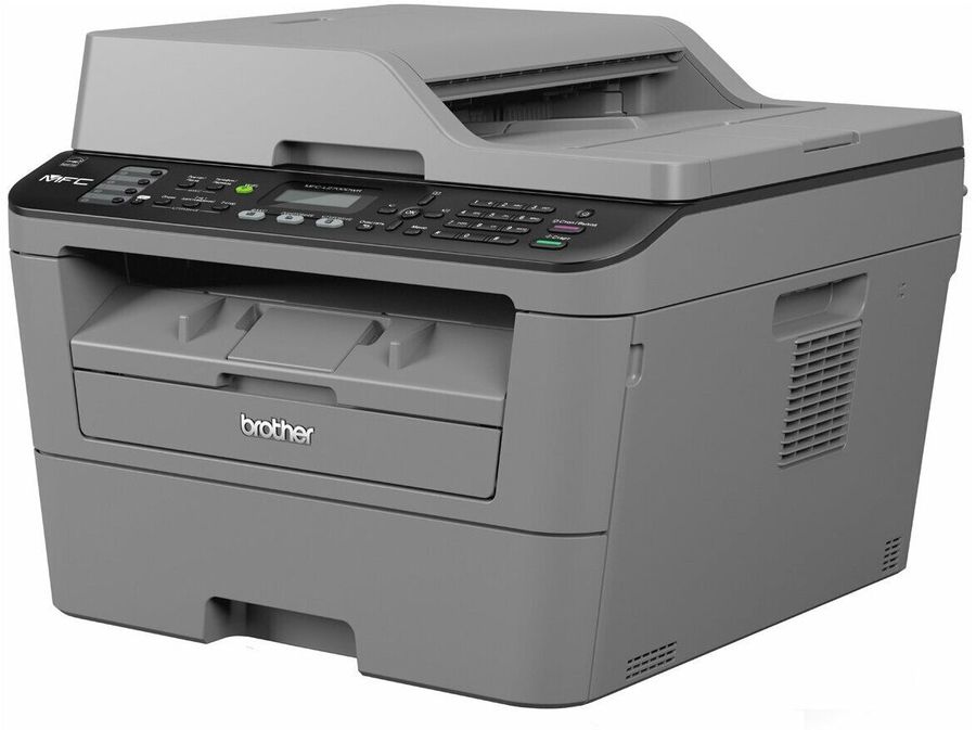 МФУ лазерный Brother MFC-L2700DWR A4 Duplex Net WiFi серый (в комплекте: + 2 картриджа)