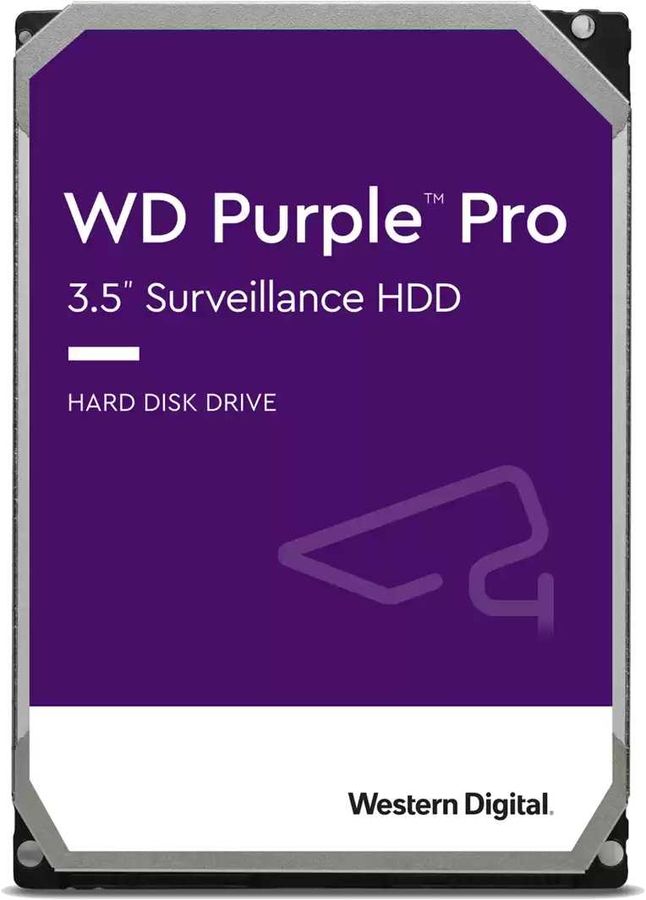 Жесткий диск WD SATA-III 12TB WD121PURP Surveillance Purple Pro (7200rpm) 256Mb 3.5"