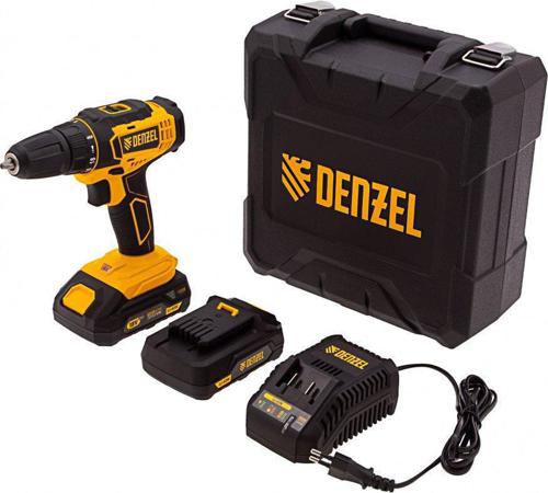 Дрель-шуруповерт Denzel CDL-18-02BM 1200Вт аккум. патрон:быстрозажимной (кейс в комплекте) (26116)