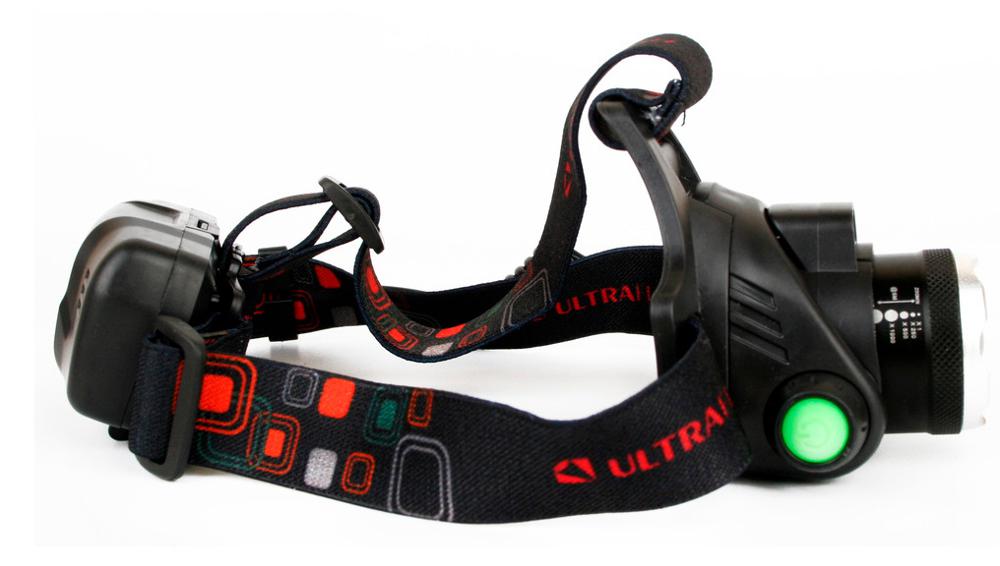 Фонарь налобный Ultraflash E1336 черный 4Вт лам.:светодиод. встроенный аккумулятор (13906)