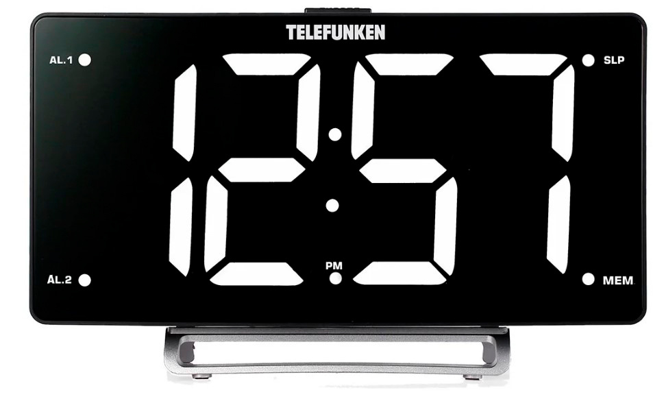 Радиоприемник настольный Telefunken TF-1711U черный 2xUSB