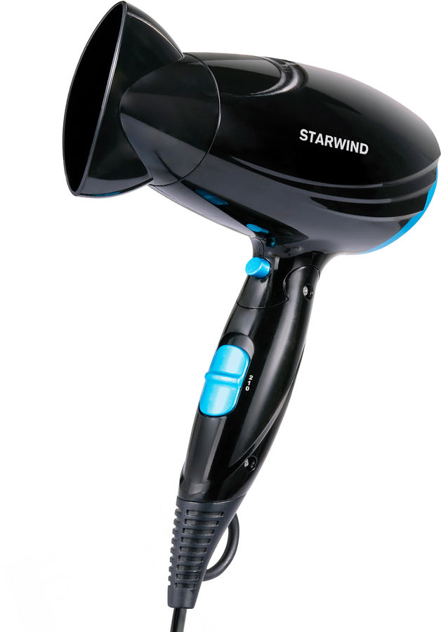 Фен Starwind SHD 7066 1600Вт черный/синий