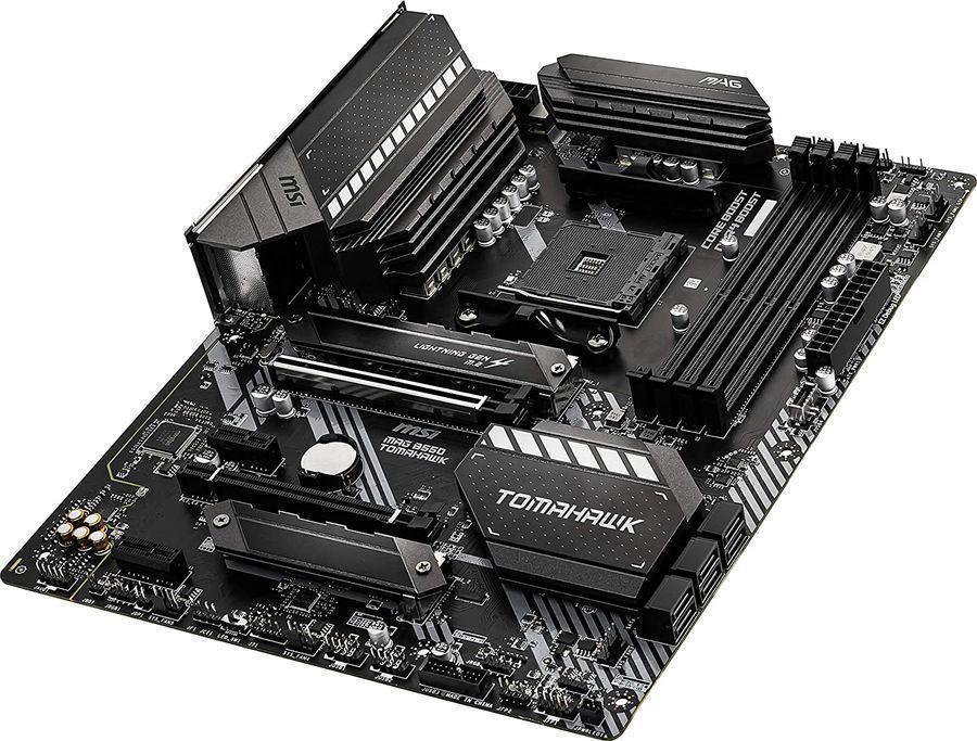 Материнская плата MSI MAG B550 TOMAHAWK MAX WIFI Soc-AM4 AMD B550 4xDDR4 ATX AC`97 8ch(7.1) 2.5Gg RAID+HDMI+DP
