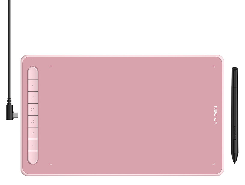 Графический планшет XPPen Deco Deco L Pink USB розовый