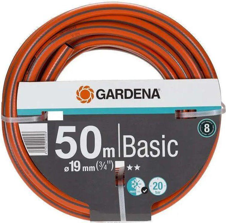 Шланг Gardena Basic 3/4" 50м поливочный оранжевый/серый (18144-29.000.00)