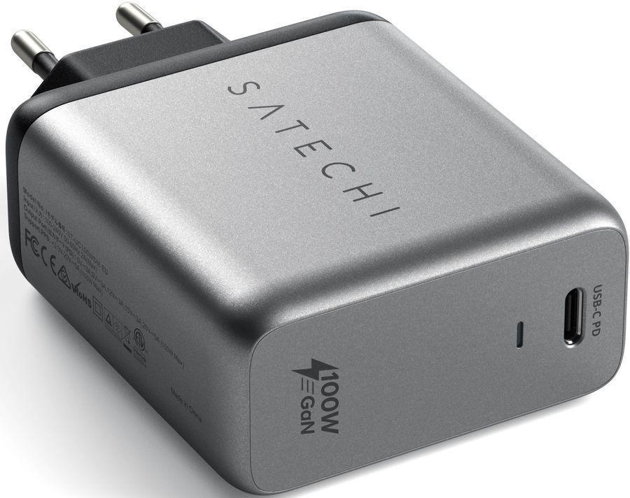 Сетевое зар./устр. Satechi Compact Charger 5A (PD) USB-C универсальное серый (ST-UC100WSM-EU)