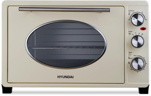Мини-печь Hyundai MIO-HY084 33л. 1500Вт бежевый/хром