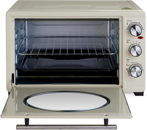 Мини-печь Hyundai MIO-HY084 33л. 1500Вт бежевый/хром