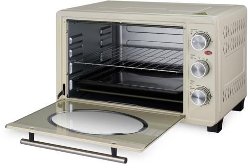 Мини-печь Hyundai MIO-HY084 33л. 1500Вт бежевый/хром