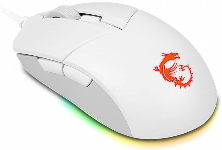 Мышь MSI Clutch GM11 белый оптическая 5000dpi USB 5but (S12-0401980-CLA)