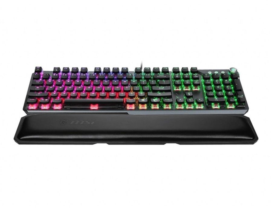 Клавиатура MSI VIGOR GK71 SONIC механическая серый/черный USB Multimedia for gamer LED (подставка для запястий) (S11-04RU234-CLA)