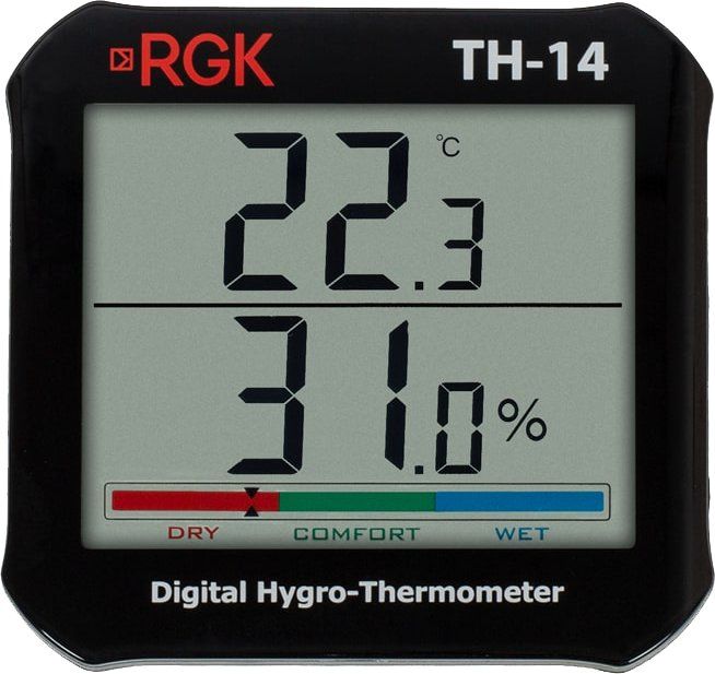 Термогигрометр RGK TH-14 портативный черный (778602)