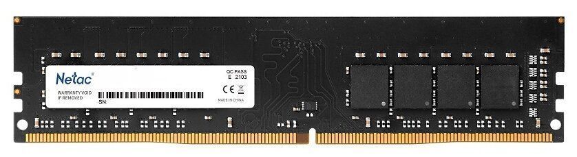 Память DDR4 16Gb 3200MHz Netac NTBSD4P32SP-16J Basic RTL PC4-25600 CL22 DIMM 288-pin 1.2В single rank Ret