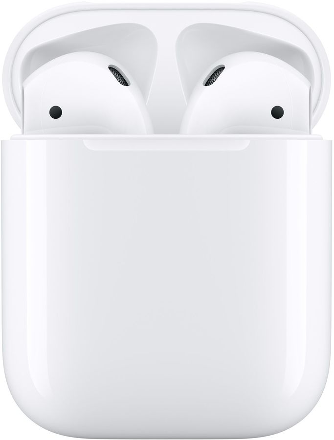 Гарнитура вкладыши Apple AirPods 2 A2032,A2031,A1602 белый беспроводные bluetooth в ушной раковине (MV7N2ZM/A)