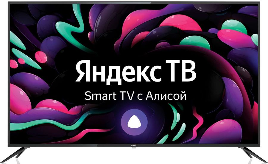 Телевизор LED BBK 50" 50LEX-8238/UTS2C Яндекс.ТВ черный 4K Ultra HD 50Hz DVB-T2 DVB-C DVB-S2 WiFi Smart TV (RUS)