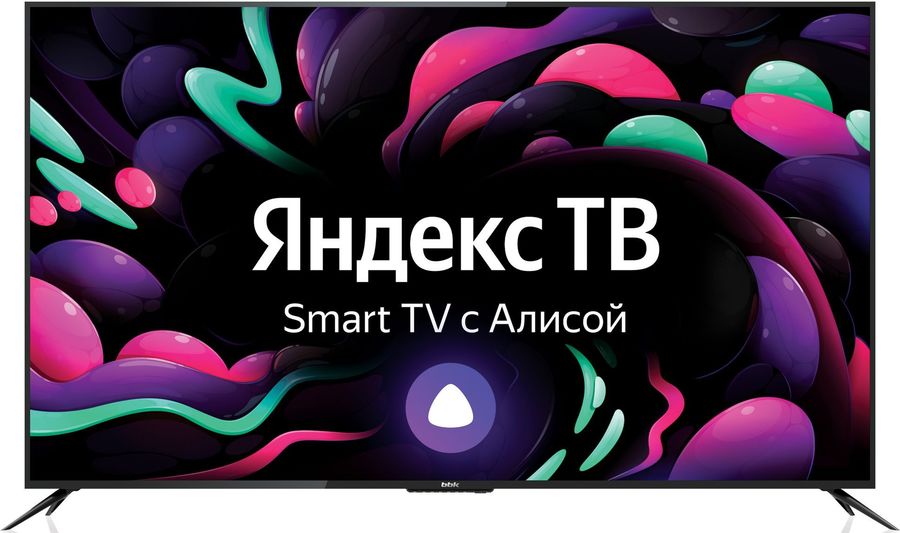 Телевизор LED BBK 65" 65LEX-8256/UTS2C Яндекс.ТВ черный 4K Ultra HD 50Hz DVB-T2 DVB-C DVB-S2 WiFi Smart TV (RUS)