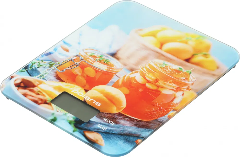 Весы кухонные электронные Polaris PKS0832DG макс.вес:8кг рисунок/джем