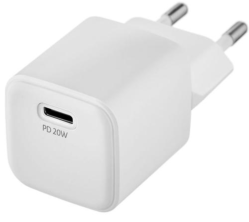 Сетевое зар./устр. uBear WC20WH01-AD 20W 3A (PD+QC) USB-C универсальное белый