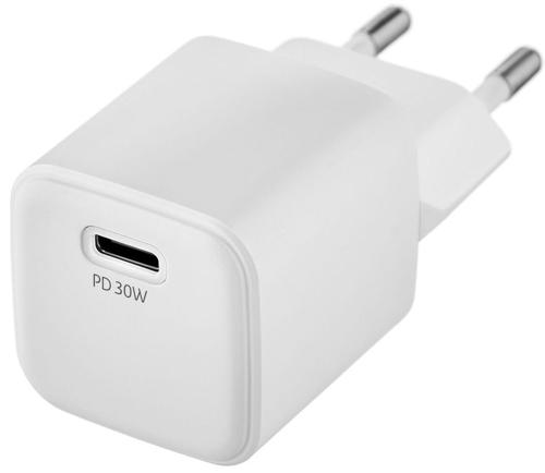 Сетевое зар./устр. uBear WC04WHPD30-C 30W 3A (PD+QC) USB-C универсальное белый