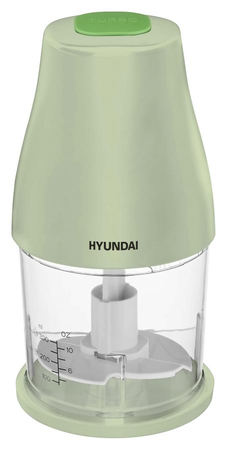 Измельчитель электрический Hyundai HYC-P3108 0.8л. 350Вт черный/зеленый