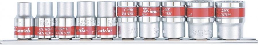 Набор торцевых головок Matrix 13596 в комплекте 10 предметов