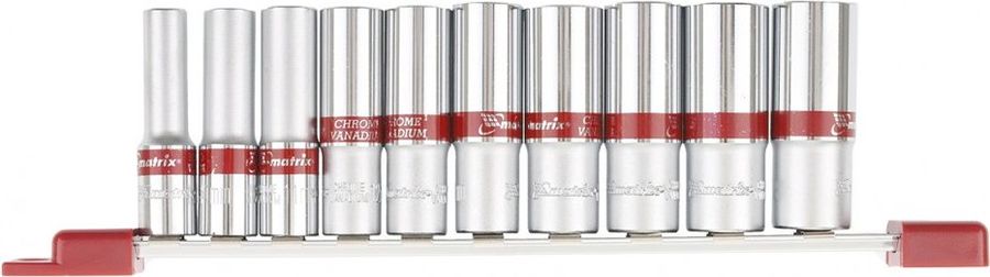 Набор торцевых головок Matrix 13591 в комплекте 10 предметов